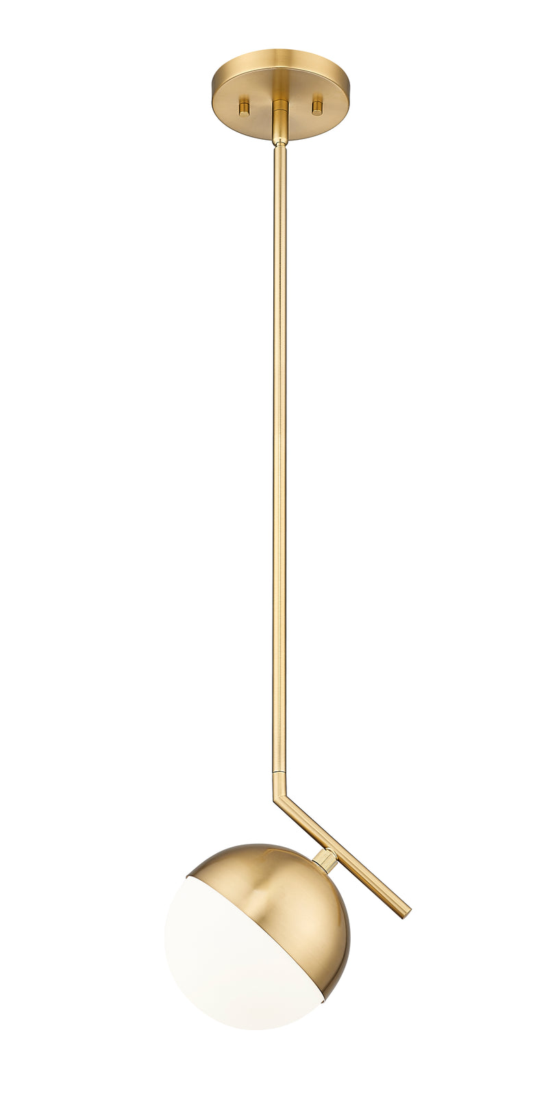 Realm Sphere 1 Light 8.5" Pendant in Modern Gold