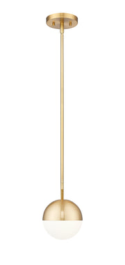 Realm Sphere 1 Light 8.5" Pendant in Modern Gold