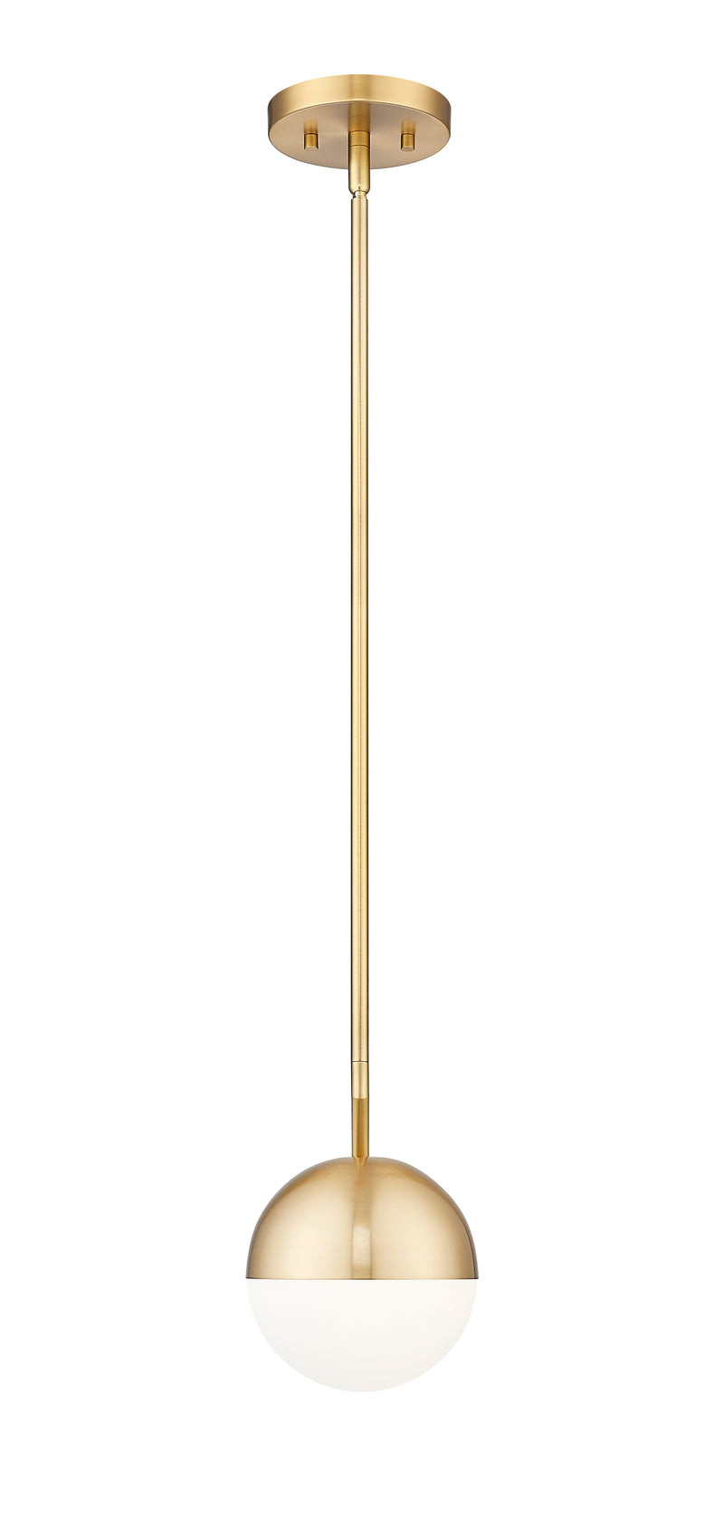 Realm Sphere 1 Light 8.5" Pendant in Modern Gold