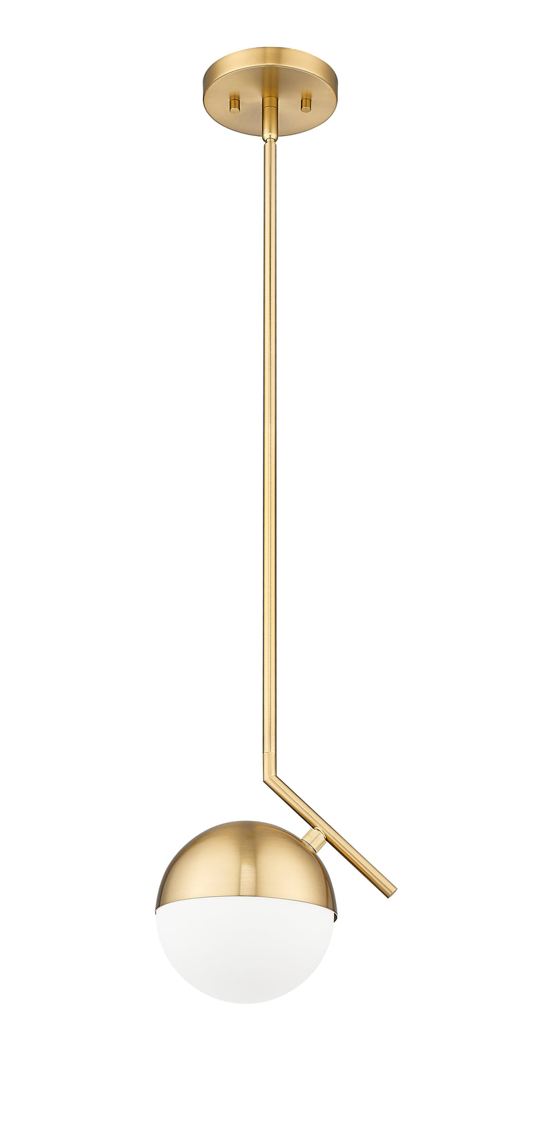 Realm Sphere 1 Light 8.5" Pendant in Modern Gold