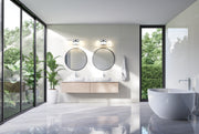 Naya 2 Light 16" Vanity in Chrome in a room setting