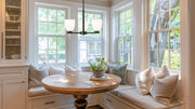Naya 3 Light 19.25" Chandelier in Matte Black in a room setting