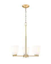 Naya 3 Light 19.25" Chandelier in Modern Gold