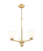 Naya 3 Light 19.25" Chandelier in Modern Gold