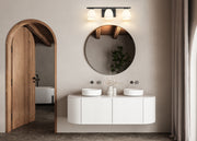 Naya 3 Light 24" Vanity in Matte Black in a room setting