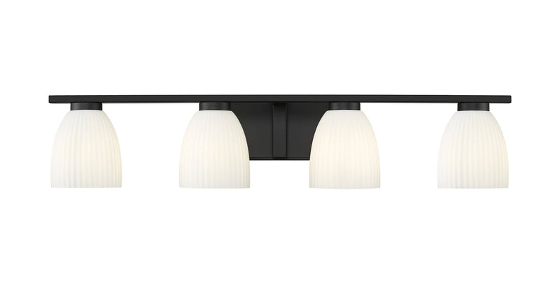 Naya 4 Light 32" Vanity in Matte Black