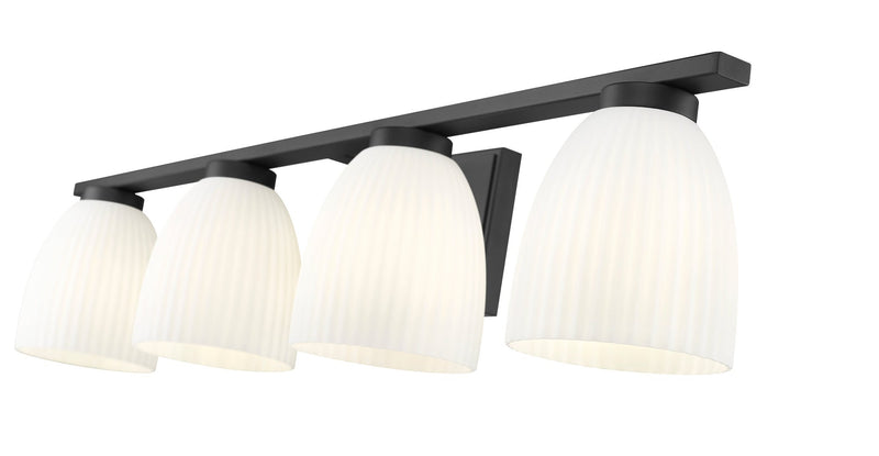 Naya 4 Light 32" Vanity in Matte Black