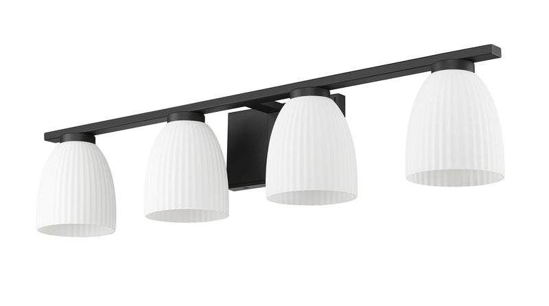 Naya 4 Light 32" Vanity in Matte Black