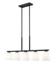 Naya 5 Light 44.5" Linear Pendant in Matte Black