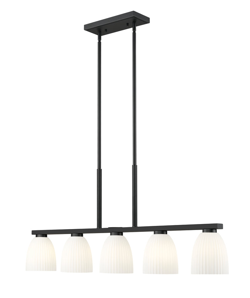 Naya 5 Light 44.5" Linear Pendant in Matte Black