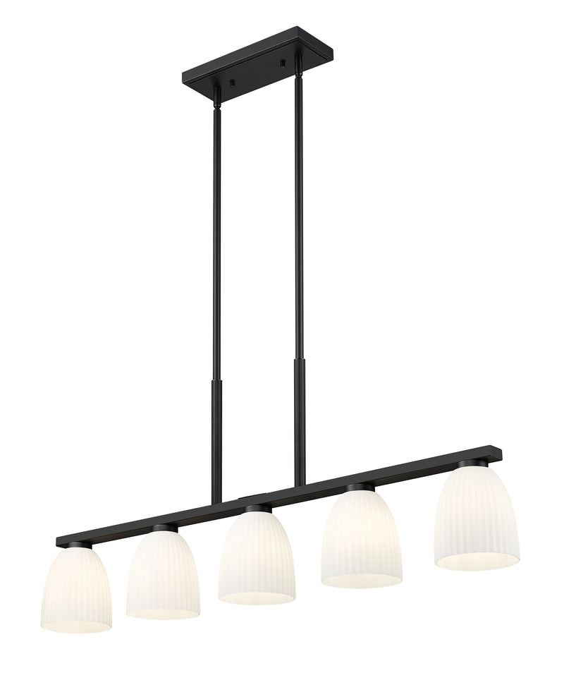 Naya 5 Light 44.5" Linear Pendant in Matte Black