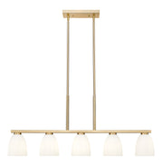 Naya 5 Light 44.5" Linear Pendant in Modern Gold