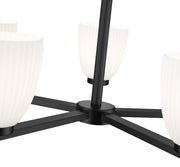 Naya 5 Light 25.25" Chandelier in Matte Black