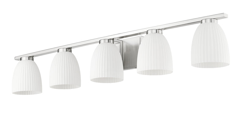 Naya 5 Light 40" Vanity in Brushed Nickel