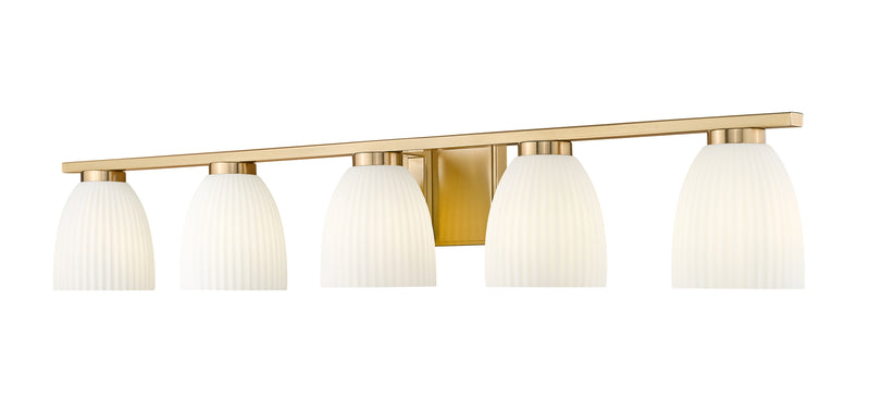 Naya 5 Light 40" Vanity in Modern Gold