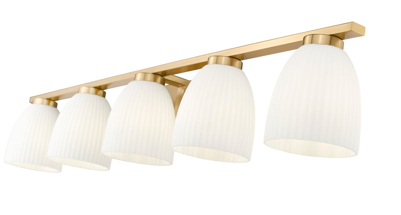 Naya 5 Light 40" Vanity in Modern Gold