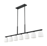 Naya 7 Light 64" Linear Pendant in Matte Black