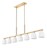 Naya 7 Light 64" Linear Pendant in Modern Gold