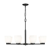 Naya 8 Light 33.25" Chandelier in Matte Black