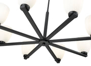Naya 8 Light 33.25" Chandelier in Matte Black