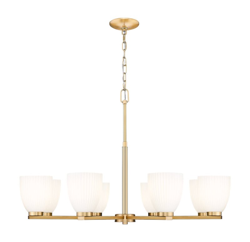 Naya 8 Light 33.25" Chandelier in Modern Gold
