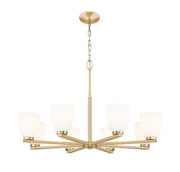 Naya 8 Light 33.25" Chandelier in Modern Gold
