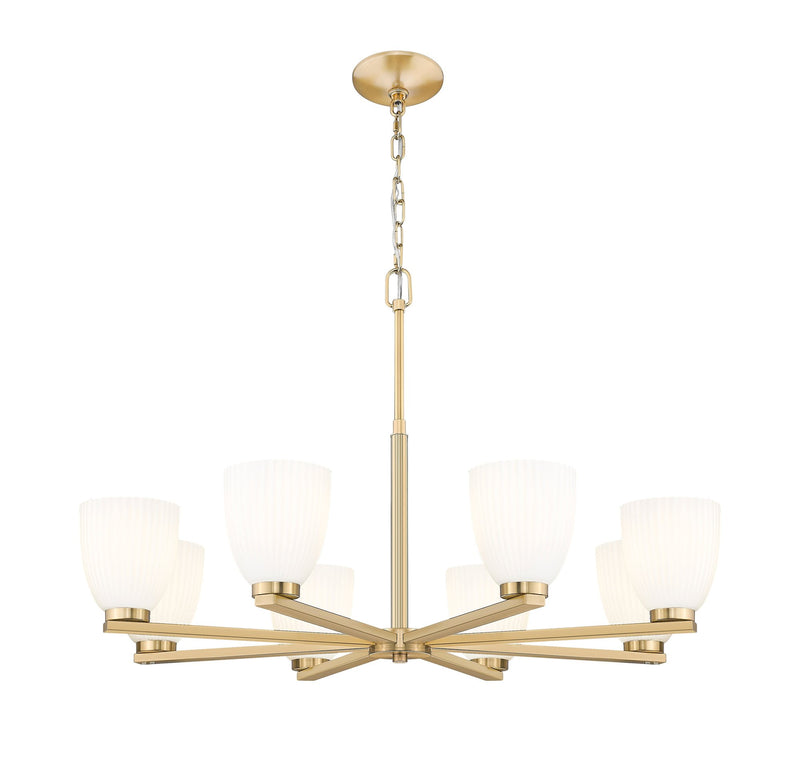 Naya 8 Light 33.25" Chandelier in Modern Gold