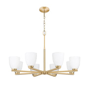 Naya 8 Light 33.25" Chandelier in Modern Gold