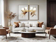 Naya 8 Light 33.25" Chandelier in Modern Gold in a room setting