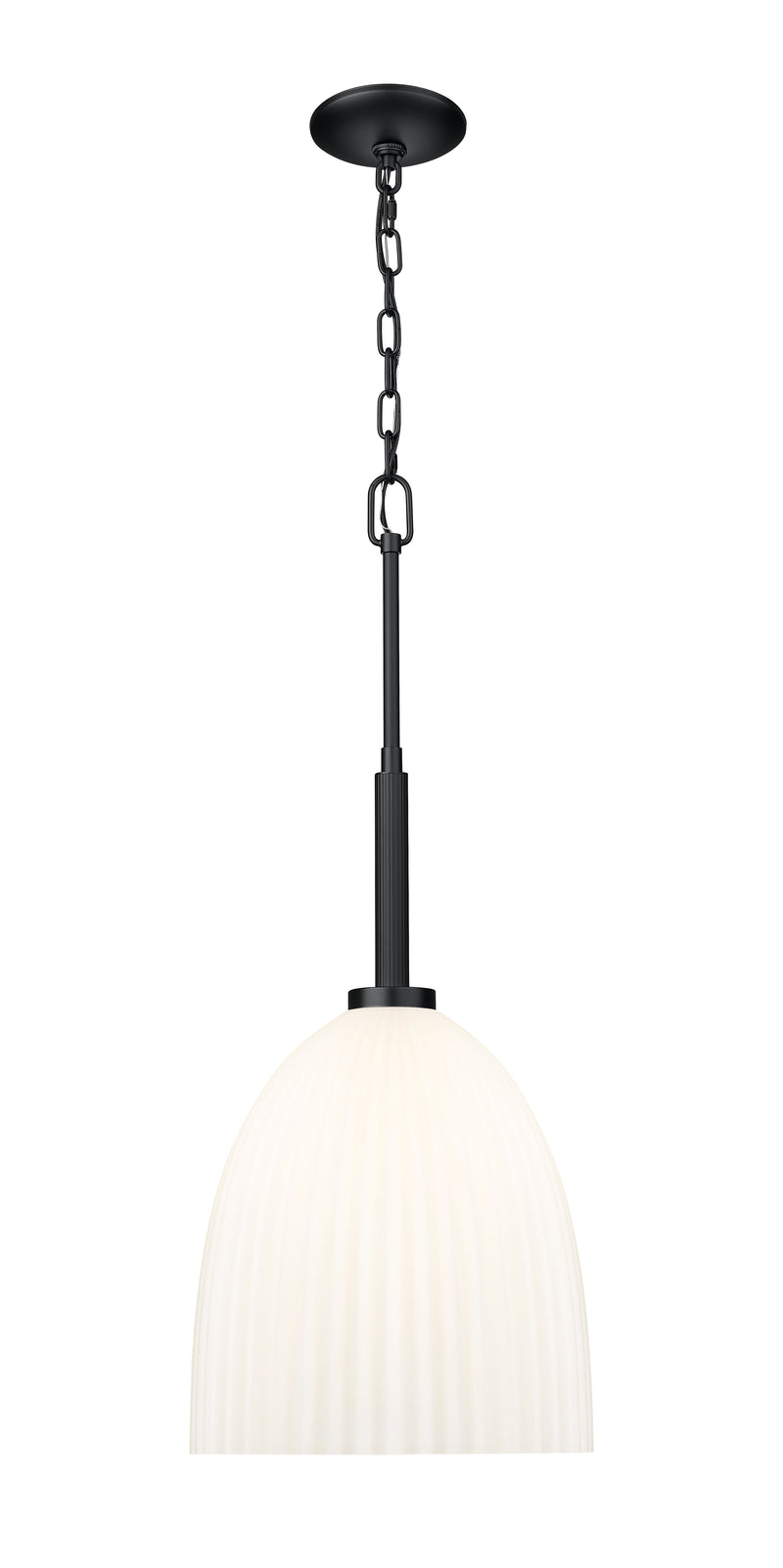 Naya 1 Light 11.75" Pendant in Matte Black