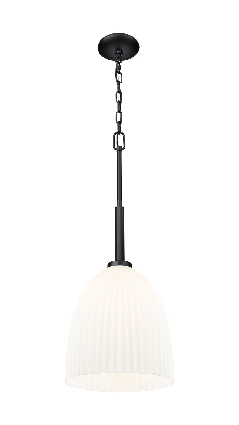 Naya 1 Light 11.75" Pendant in Matte Black