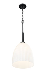 Naya 1 Light 11.75" Pendant in Matte Black