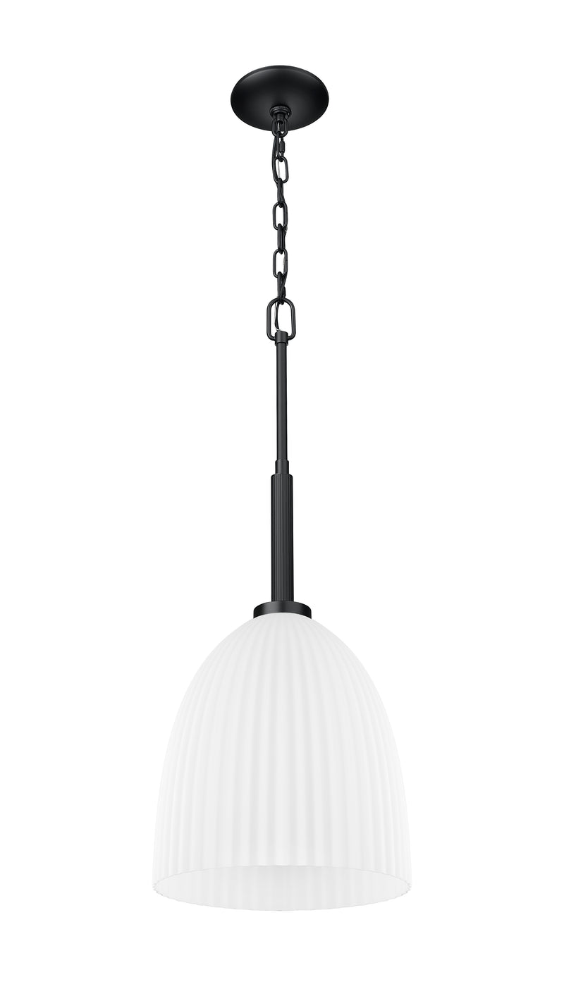 Naya 1 Light 11.75" Pendant in Matte Black
