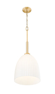 Naya 1 Light 11.75" Pendant in Modern Gold