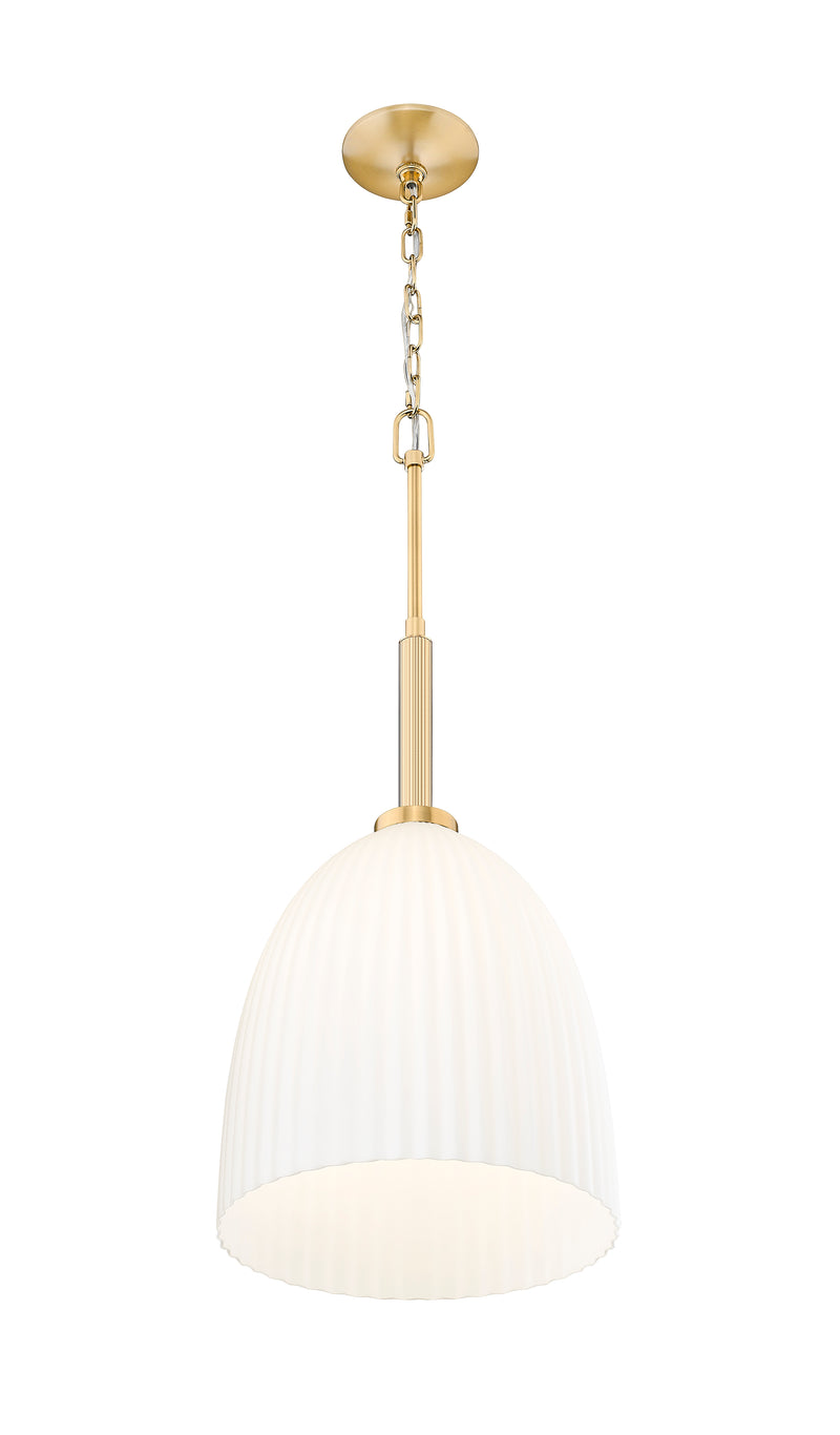 Naya 1 Light 11.75" Pendant in Modern Gold