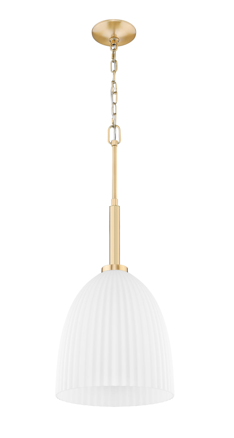 Naya 1 Light 11.75" Pendant in Modern Gold