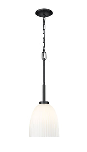 Naya 1 Light 8" Pendant in Matte Black