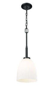 Naya 1 Light 8" Pendant in Matte Black