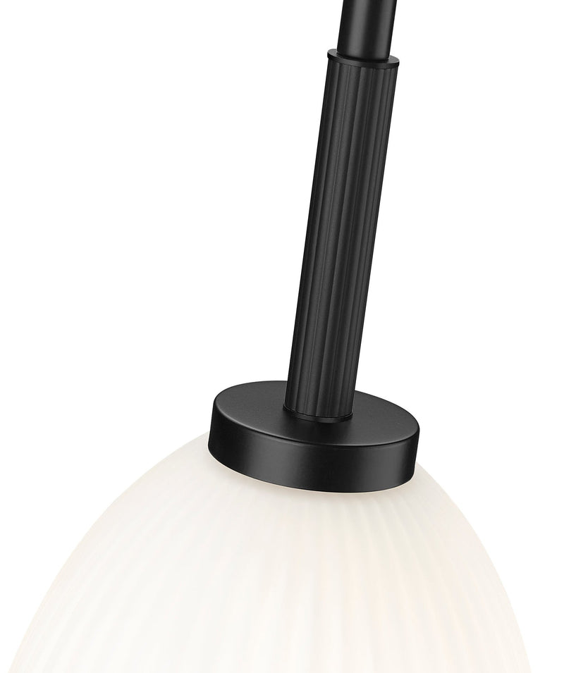 Naya 1 Light 8" Pendant in Matte Black