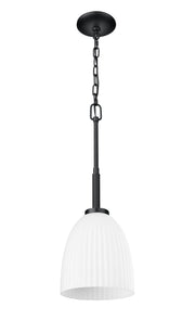 Naya 1 Light 8" Pendant in Matte Black