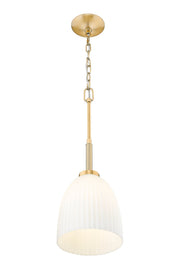 Naya 1 Light 8" Pendant in Modern Gold