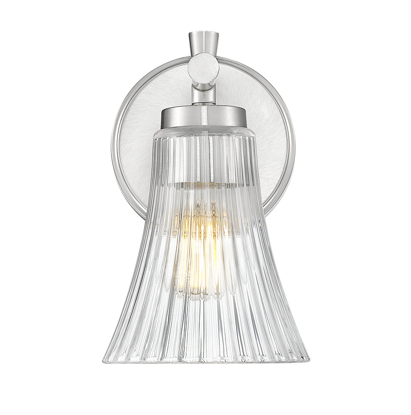Belle 1 Light 5.25" Wall Sconce in Brushed Nickel