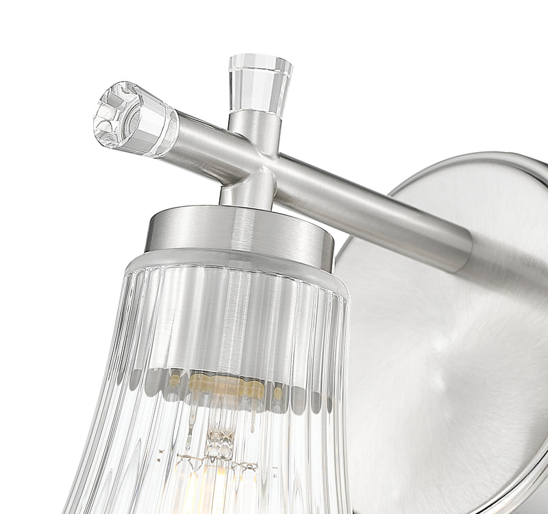 Belle 1 Light 5.25" Wall Sconce in Brushed Nickel
