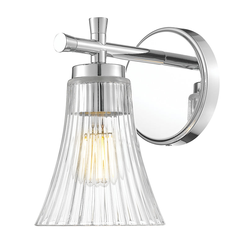 Belle 1 Light 5.25" Wall Sconce in Chrome