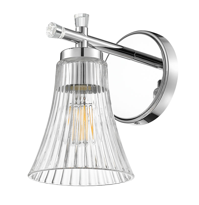 Belle 1 Light 5.25" Wall Sconce in Chrome