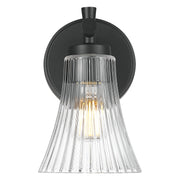 Belle 1 Light 5.25" Wall Sconce in Matte Black