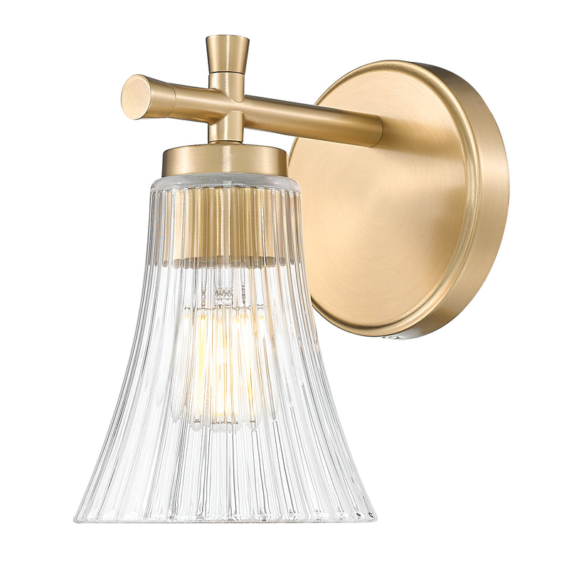 Belle 1 Light 5.25" Wall Sconce in Modern Gold