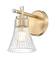 Belle 1 Light 5.25" Wall Sconce in Modern Gold