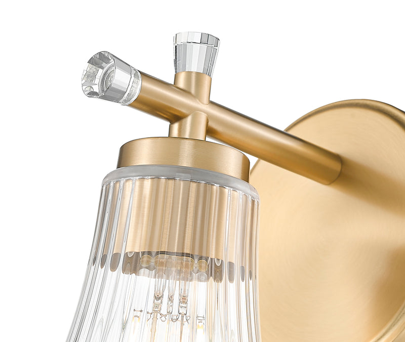 Belle 1 Light 5.25" Wall Sconce in Modern Gold