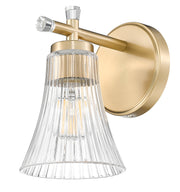 Belle 1 Light 5.25" Wall Sconce in Modern Gold